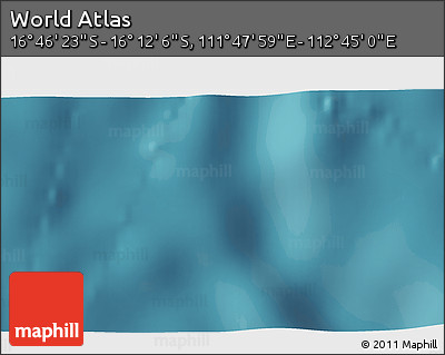 Satellite 3D Map of the Area around 16° 29' 14" S, 112° 16' 30" E