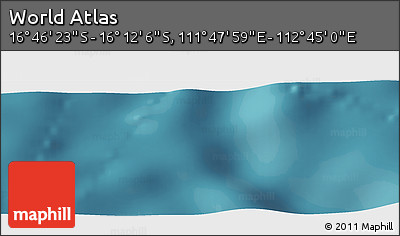 Satellite Panoramic Map of the Area around 16° 29' 14" S, 112° 16' 30" E