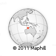 Outline Map of the Area around 16° 29' 14" S, 124° 10' 30" E, rectangular outline