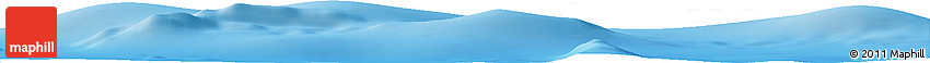 Shaded Relief Horizon Map of the Area around 16° 29' 14" S, 141° 1' 30" W