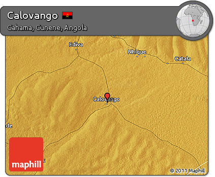 Physical 3D Map of Calovango