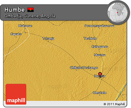 Physical 3D Map of Humbe