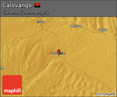 Physical 3D Map of Calovango