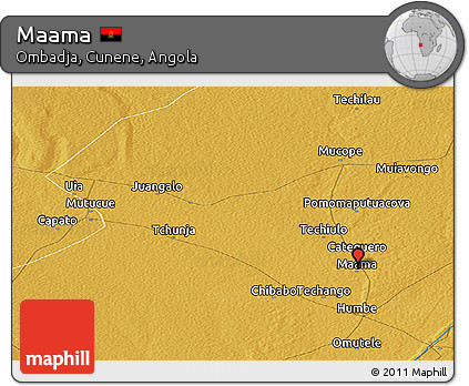 Physical Panoramic Map of Maama