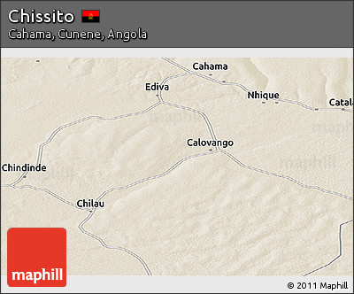 Shaded Relief Panoramic Map of Chissito