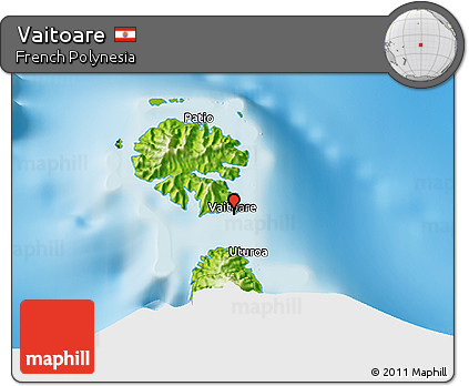 Physical 3D Map of Vaitoare