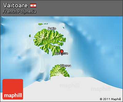 Physical 3D Map of Vaitoare