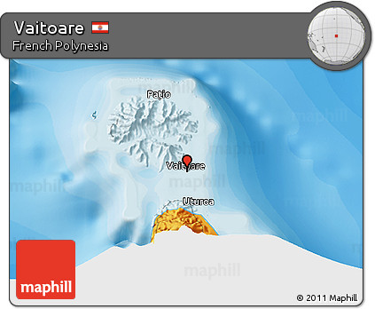 Political 3D Map of Vaitoare