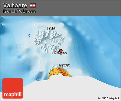 Political 3D Map of Vaitoare