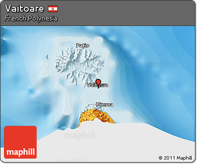 Political 3D Map of Vaitoare
