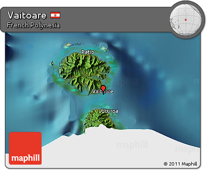 Satellite 3D Map of Vaitoare