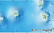 Physical Map of the area around 16° 29' 14" S, 152° 4' 29" W