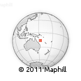 Outline Map of the Area around 16° 29' 14" S, 153° 55' 30" E, rectangular outline