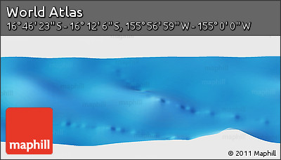 Physical Panoramic Map of the Area around 16° 29' 14" S, 155° 28' 29" W