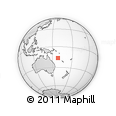Outline Map of the Area around 16° 29' 14" S, 158° 10' 30" E, rectangular outline