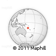 Outline Map of the Area around 16° 29' 14" S, 159° 1' 30" E, rectangular outline