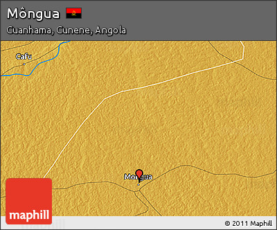 Physical 3D Map of Môngua