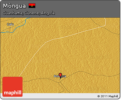 Physical 3D Map of Môngua