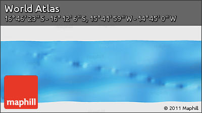 Physical Panoramic Map of the Area around 16° 29' 14" S, 15° 13' 29" W
