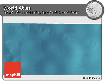 Satellite 3D Map of the Area around 16° 29' 14" S, 161° 34' 29" E