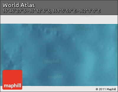 Satellite 3D Map of the Area around 16° 29' 14" S, 161° 34' 29" E