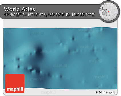 Satellite 3D Map of the Area around 16° 29' 14" S, 164° 7' 30" E