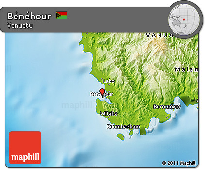 Physical 3D Map of Bénéhour