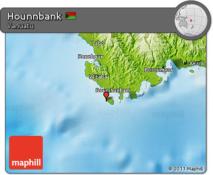 Physical 3D Map of Hounnbank