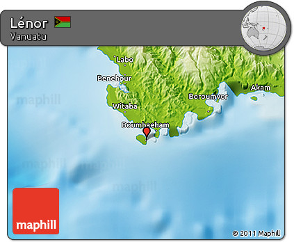 Physical 3D Map of Lénor