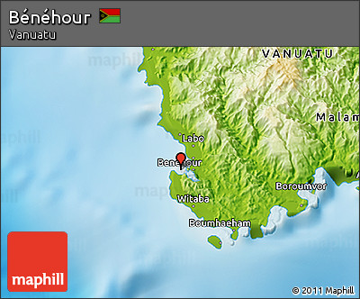 Physical 3D Map of Bénéhour