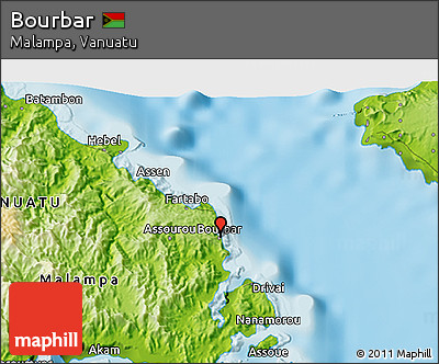 Physical 3D Map of Bourbar