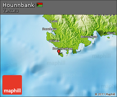Physical 3D Map of Hounnbank