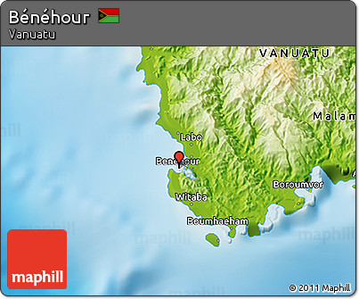 Physical 3D Map of Bénéhour