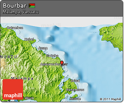 Physical 3D Map of Bourbar
