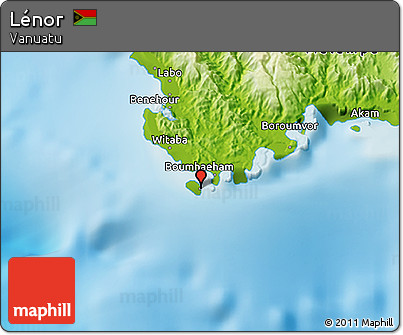 Physical 3D Map of Lénor