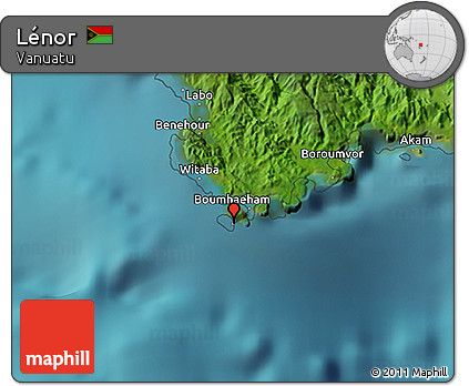 Satellite 3D Map of Lénor