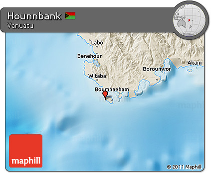 Shaded Relief 3D Map of Hounnbank