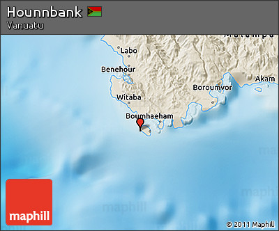 Shaded Relief 3D Map of Hounnbank
