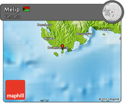 Physical Map of Mélip