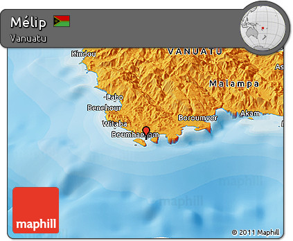 Political Panoramic Map of Mélip