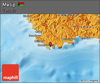 Political Panoramic Map of Mélip