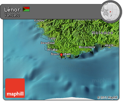 Satellite Panoramic Map of Lénor