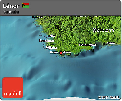 Satellite Panoramic Map of Lénor