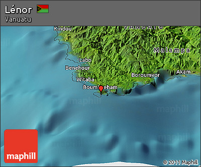 Satellite Panoramic Map of Lénor