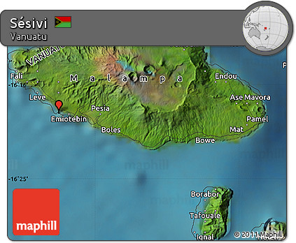 Satellite Map of Sésivi