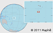 Gray Location Map of the area around 16° 29' 14" S, 172° 28' 29" W