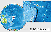 Physical Location Map of the area around 16° 29' 14" S, 172° 28' 29" W