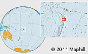 Political Location Map of the area around 16° 29' 14" S, 172° 28' 29" W