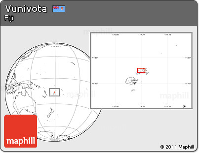 Blank Location Map of Vunivota