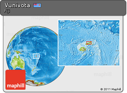 Physical Location Map of Vunivota